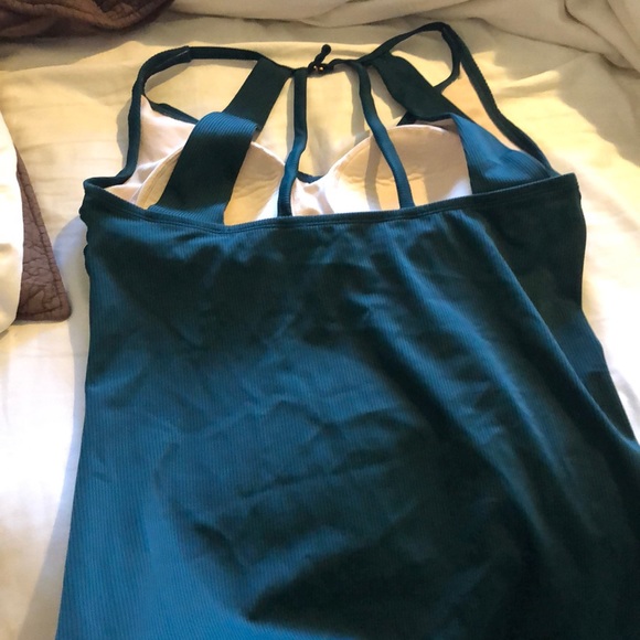 Dark green tankini swim top - Picture 1 of 3